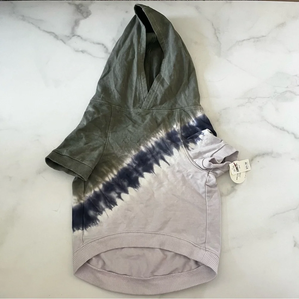 New OFFLEASH by Aerie Puppy Hoodie Sweater in Tie-dye Medium